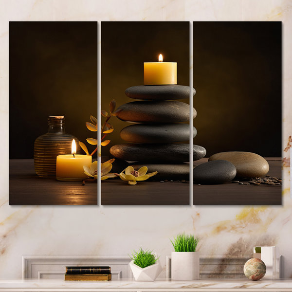 DesignArt Zen Serenity Cairn Sculpture Balance " Zen Serenity Cairn